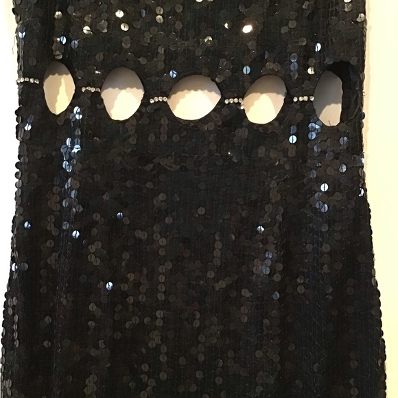 Niteline Black Sequin Gown/Prom Dress - Picture 2 of 8